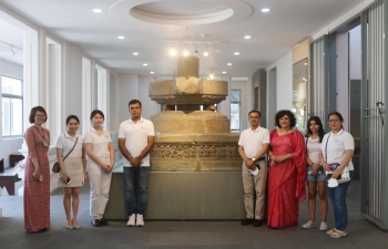 India@75: Ambassador's Visit to Da Nang Museum of Cham Sculpture 